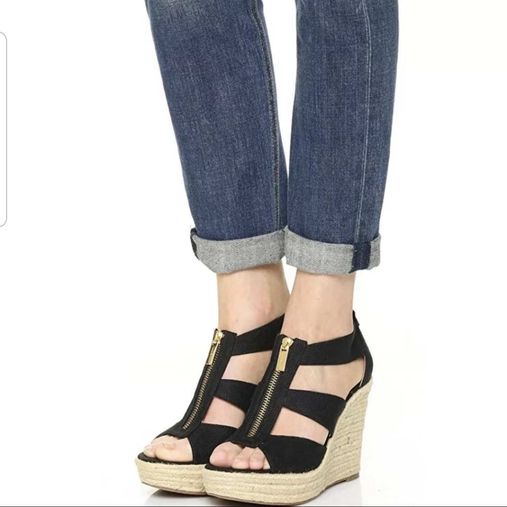 Michael Kors Wedge Sandals Size 10